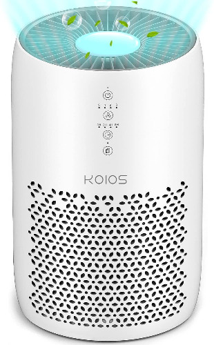 KOIOS Air Purifier, HEPA Air Filter, Odor Eliminator for Allergies/Pets/Smoke/Dust/Pollen - White