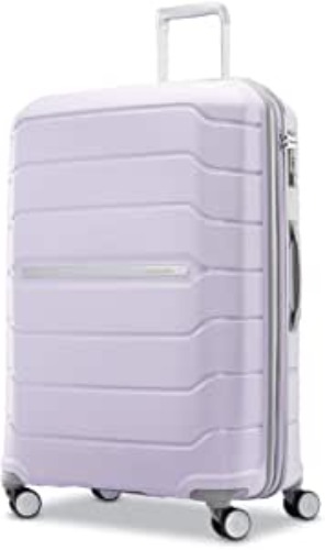 Samsonite Freeform Hardside Expandable with Double Spinner Wheels, Checked-Large 28-Inch, Lilac - Checked-Large 28-Inch Lilac