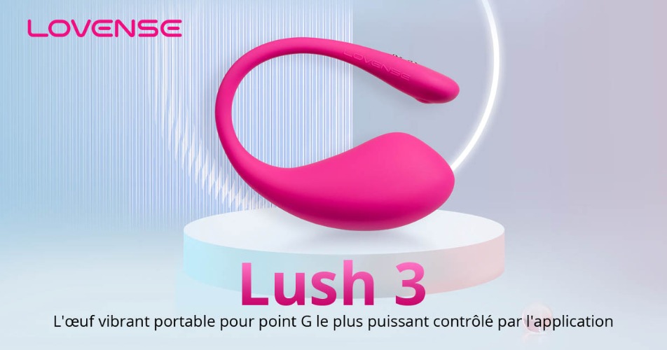 Lovense® Lush 3 : Vibromasseur point G télécommandé Bluetooth !