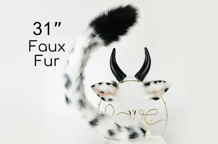 Cow Ears and Tail Set