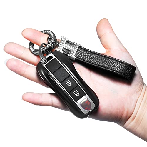 Mini Stun Gun with LED Flashlight and Wrist Strap – Unique Key fob Design - Black