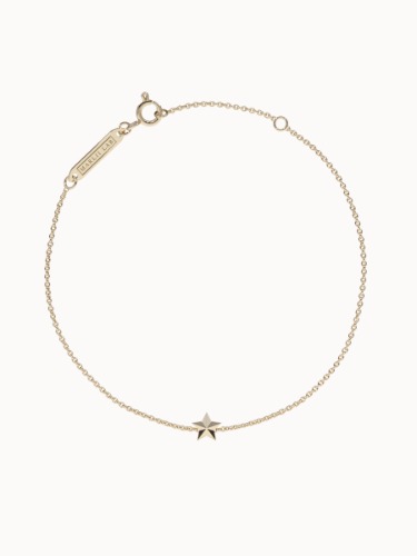 Solid Gold Star Bracelet - Yellow Gold