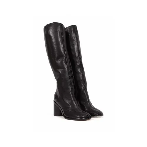 Black Tabi Knee-High Boots