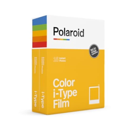 Polaroid Color Film for I-Type Double Pack, 16 Photos (6009) - 16 Photos - White Frame