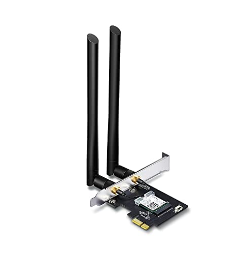 TP-Link AC1200 PCIe WiFi Card for PC (Archer T5E) - Bluetooth 4.2, Dual Band Wireless Network Card (2.4Ghz and 5Ghz) for Gaming, Streaming, Supports Windows 11/10, 8.1, 8, 7 (32/64-bit) - AC1200