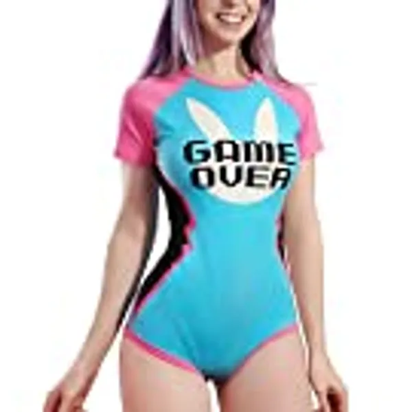 Littleforbig Cotton Romper Onesie Pajamas Bodysuit - Bunnywatch