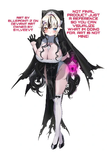 New Halloween Nun Costume With Pigtails 🖤