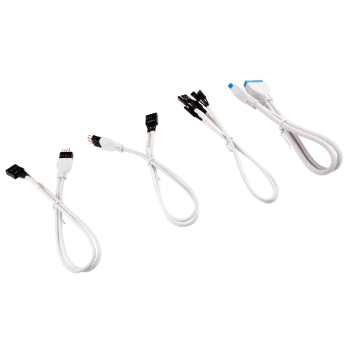 Premium Sleeved Front Panel Extension Kit 30cm — White