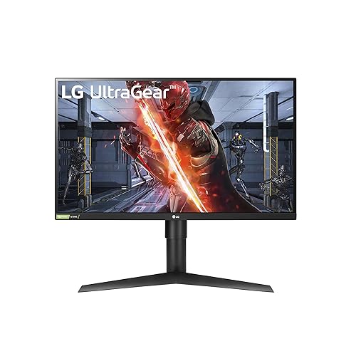 LG UltraGear QHD 27-Inch Gaming Monitor 27GL83A-B - IPS 1ms (GtG), with HDR 10 Compatibility, NVIDIA G-SYNC, and AMD FreeSync, 144Hz, Black - 27 Inch - 144Hz