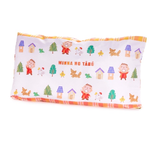 Minna no Tabo Pillowcase (Orange Plaid Series)