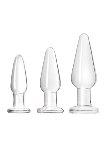 Crystal Tapered Premium Glass Anal Training Kit