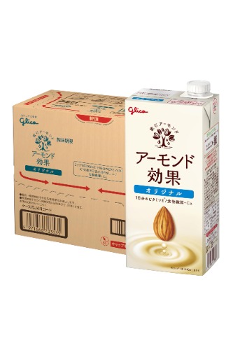 Glico Almond Koka, 1,000 ml × 6 Packs