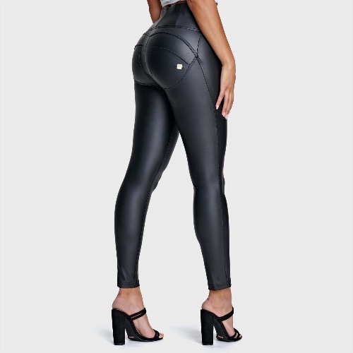 WR.UP® Faux Leather - High Waisted - Full Length - Black | M / Black