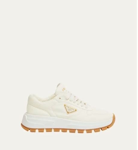 Leather Logo Runner Sneakers