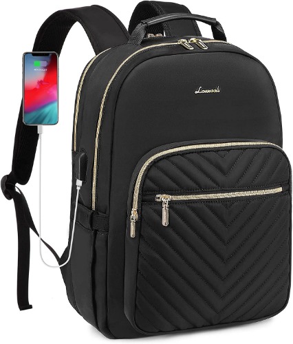 LOVEVOOK Quilted Laptop Backpack Stylish 