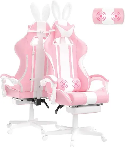 Ferghana Pink Ergonomic Gaming Desk Chairs