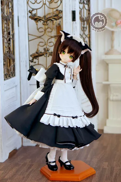 Black Cat Maid outfit for MSD / MDD