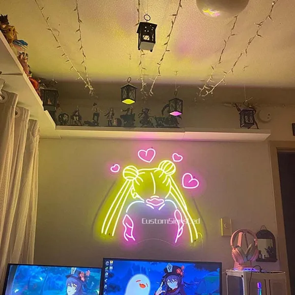 Custom Anime-Sailor Moon LED Neon Sign,Wall Decor Art.