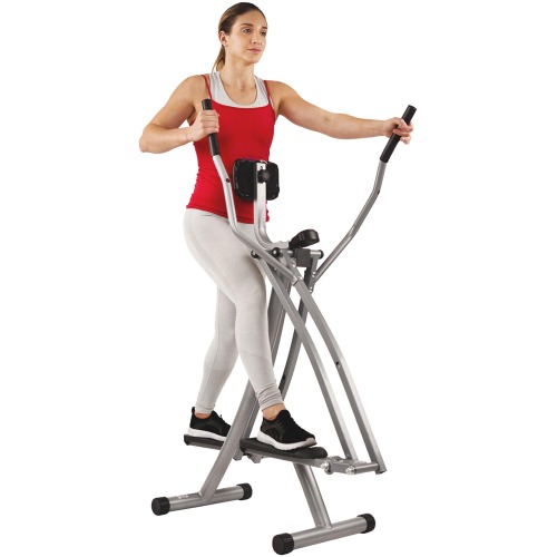 Sunny Health & Fitness Unisex's Air Walk Trainer w/LCD Monitor SF-E902 Elliptical Machine, Grey, 38L x 48W x 156H cm