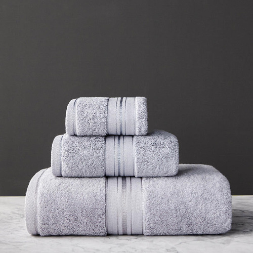 Egyptian Cotton Towels - Light Grey / Towel Set