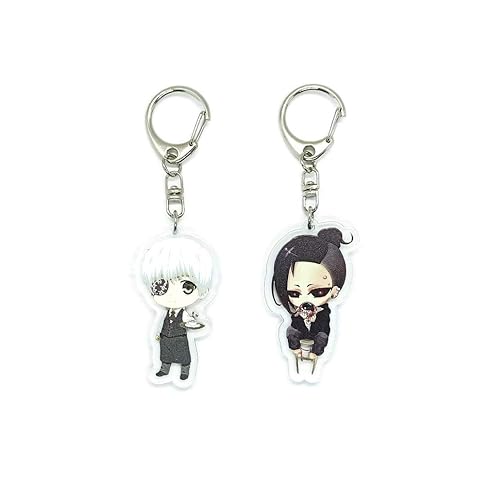EBTY DREAMS Inc. - Set of 2 Tokyo Ghoul Acrylic Keychain Ken Kaneki, Rei Uta