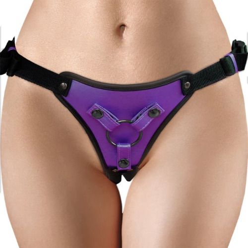 Shots Ouch! Metallic Adjustable Strap On Harness