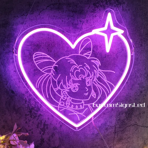 Wicked Lady Sailor Moon LED Neon Sign,Black Lady LED Neon Sign,Sailor Moon Neon Sign ,Custom Anime Neon Gifts Sign