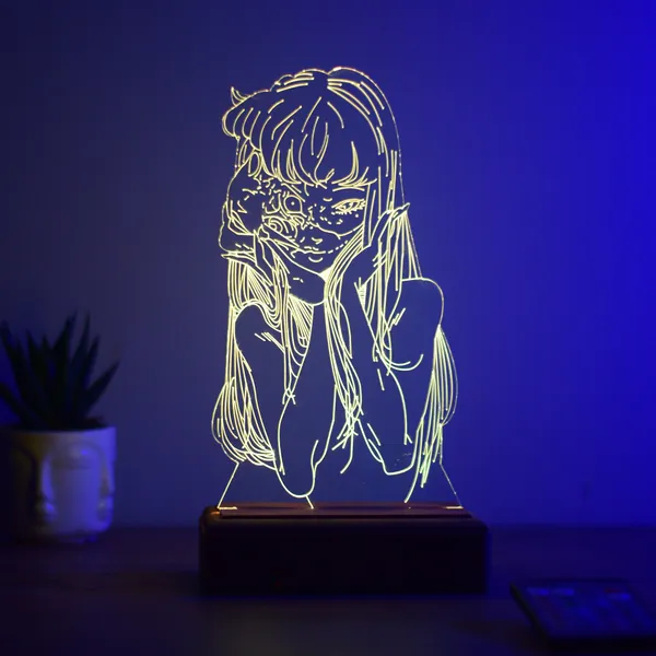 Anime Gifts 3D Led Lamp  RGB 16 Colors W/Remote Conrtol, Manga 3D Night Light, Anime Figures ,Anime Christmas Gifts, Anime Birthday gifts
