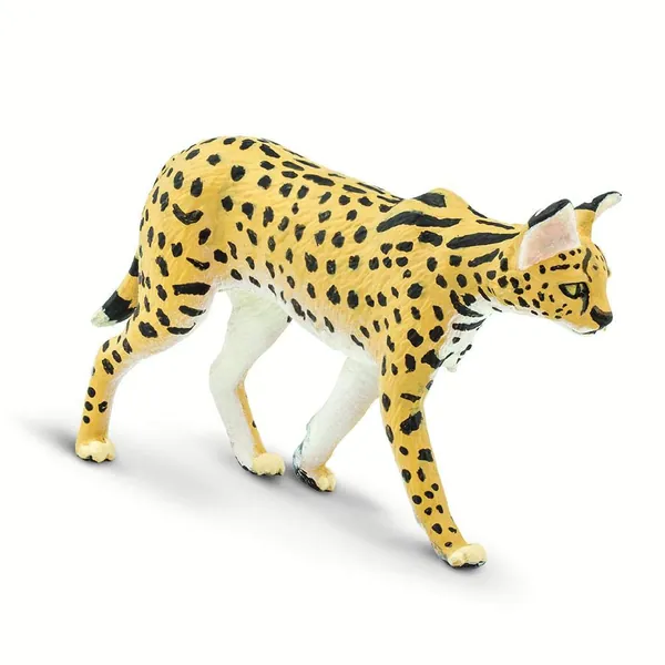 Safari Ltd. Wild Safari Wildlife Serval Toy Figure for Boys & Girls Ages 3 and Up, Realistic Figurine