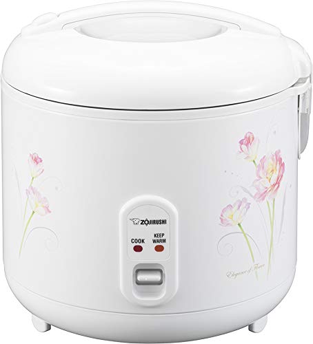 Zojirushi NS-RPC18FJ Rice Cooker and Warmer, 10-Cup (Uncooked), Tulip - Tulip - 10-Cup - Cooker and Warmer