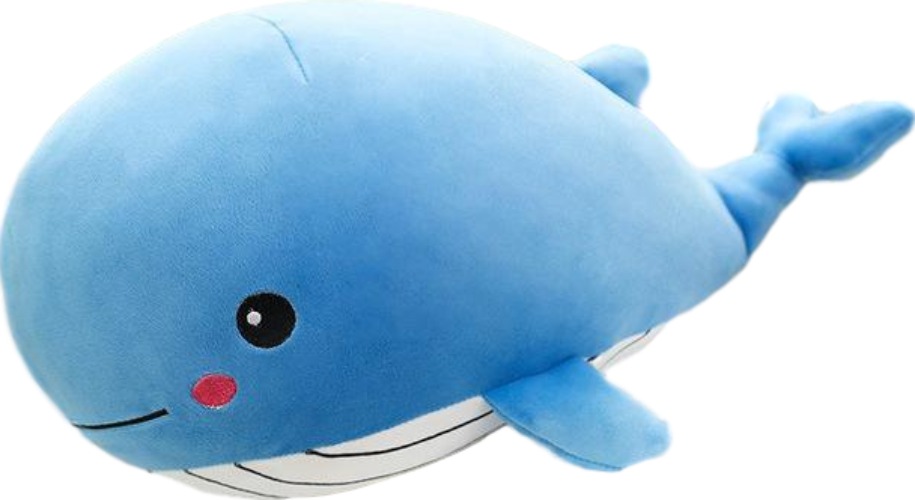 Just a Super Cute Whale (2 COLORS, 3 SIZES) - 31″ / 80 cm / Blue