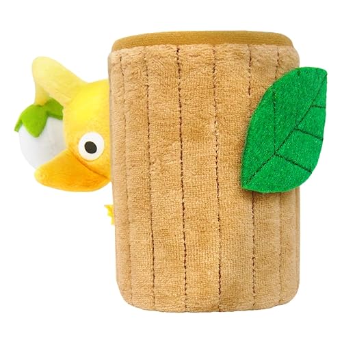 SAN-EI PKZ03 Pikmin Plush Goods, Yellow Pikmin Accessory Holder, Wood