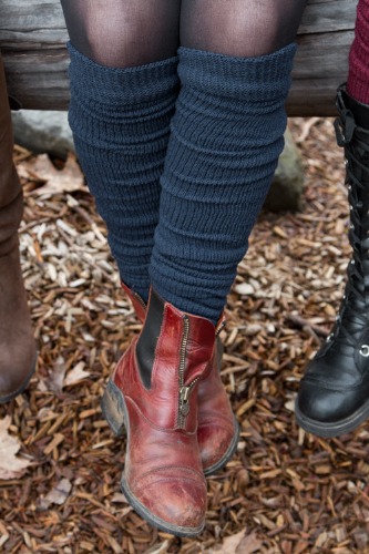 Long Cuffable Scrunchable Socks | Navy