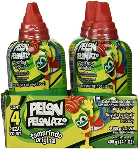 Pelon Pelonazo Tamrind Flavor Jumbo Size Mexican Candy, 4-count, 3.5oz by Pelon Pelo Rico