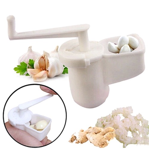 Multifunctional Garlic Ginger Crusher Grinder 3 units - White / 3 units pack