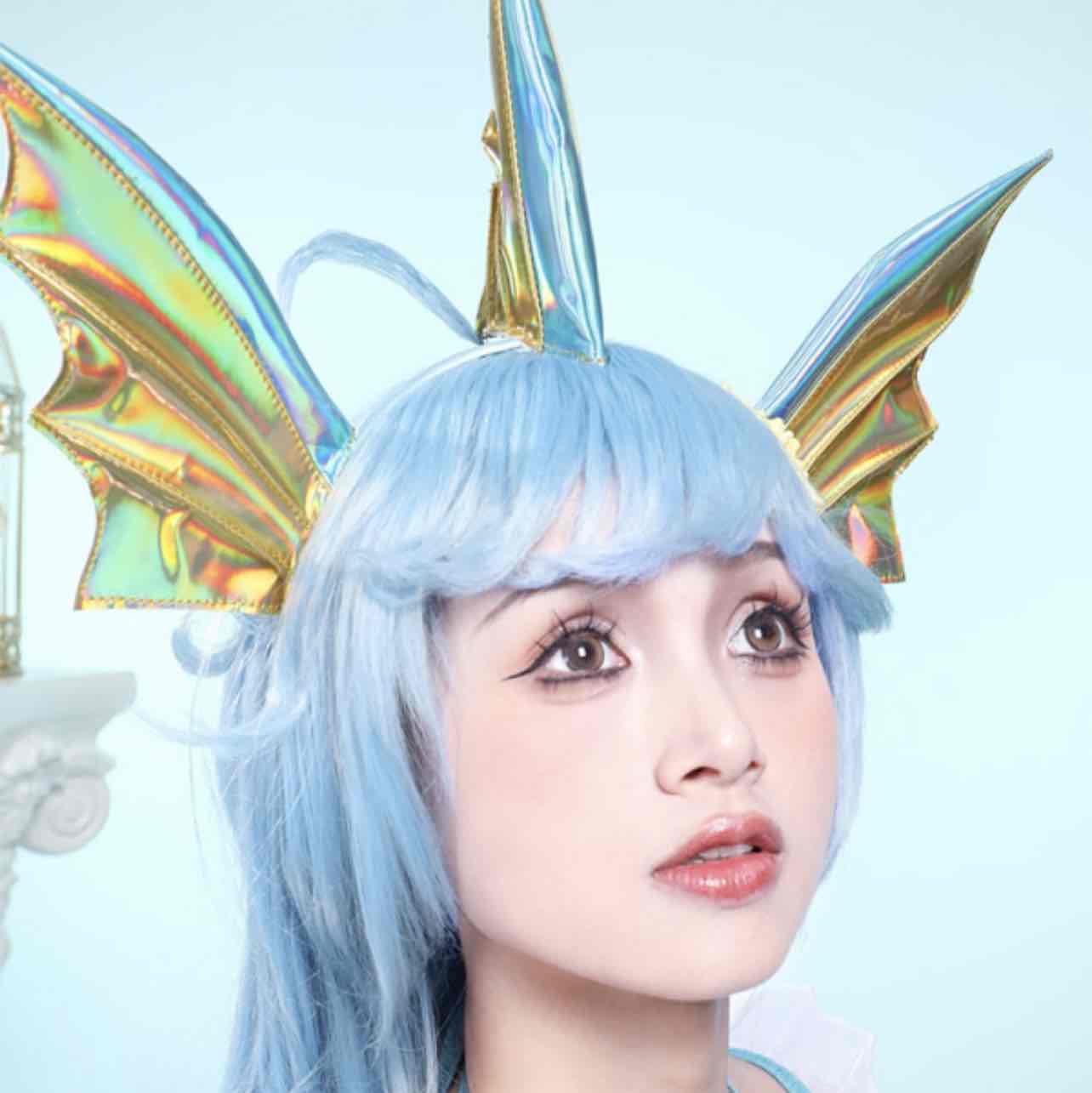 PM Cosplay Accessories Headband and Tail with Pearl Waist Chain