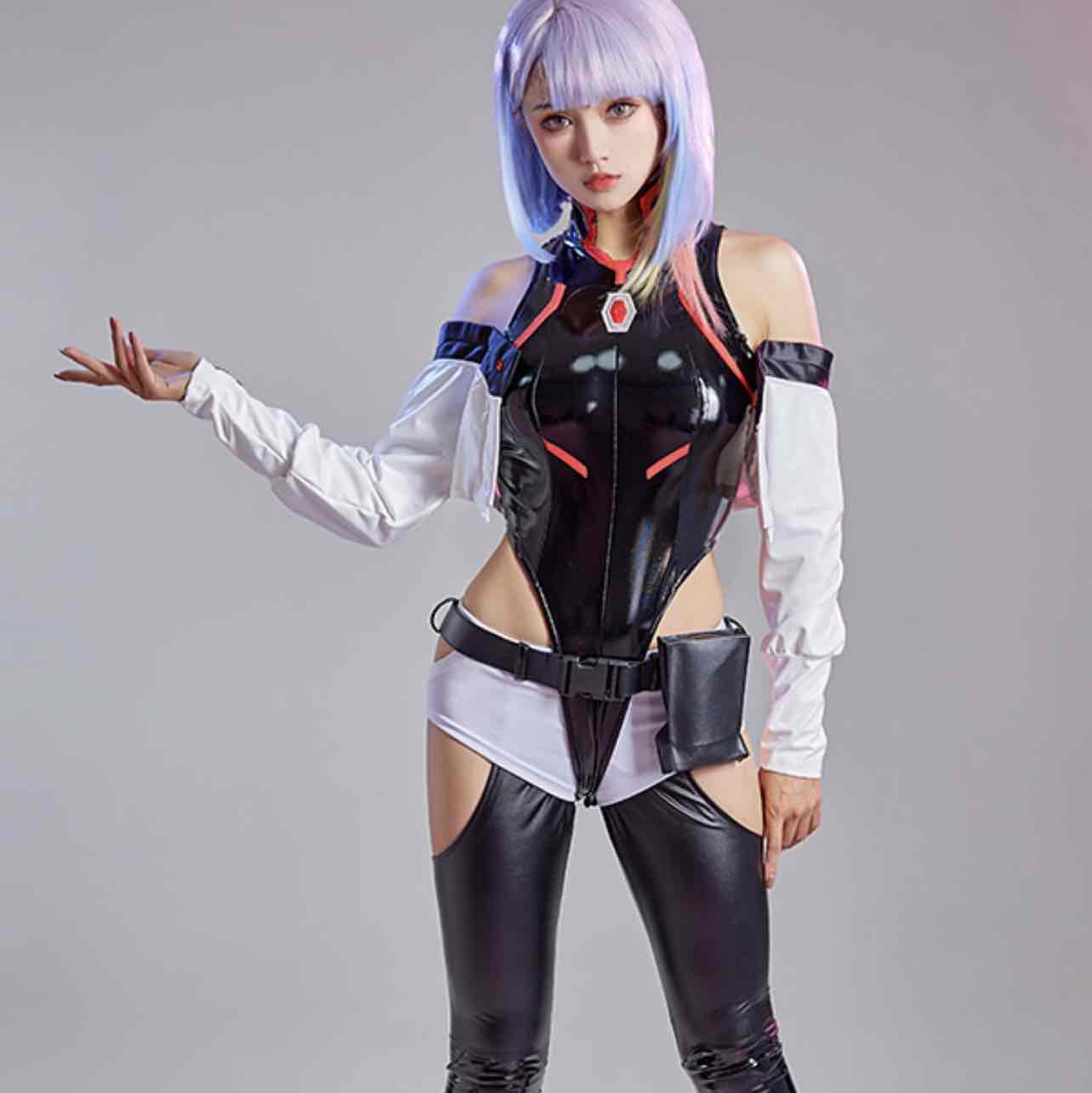 Cyberpunk Lucy Cosplay Costume Bodysuit Set