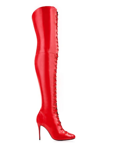Maison Ernst - Red Bandit Thigh High Boot