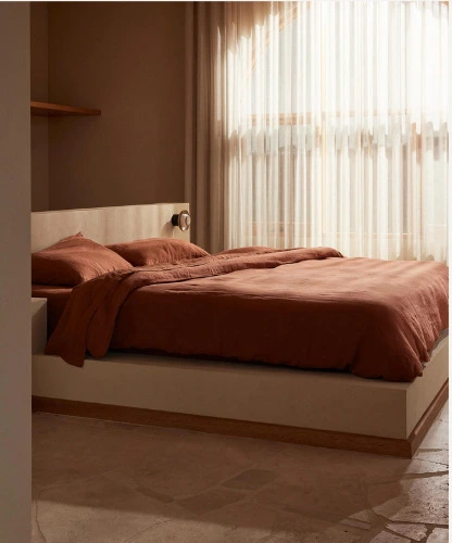 Linen Duvet Cover - Sienna 