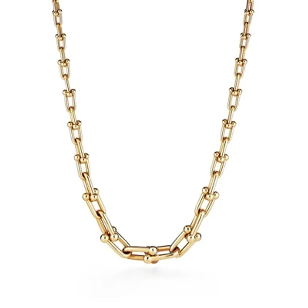 Tiffany HardWear graduated link necklace in 18k gold. | Tiffany & Co.