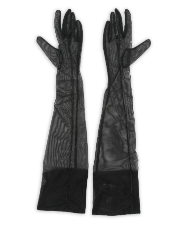 Mugler Mesh Long Gloves
