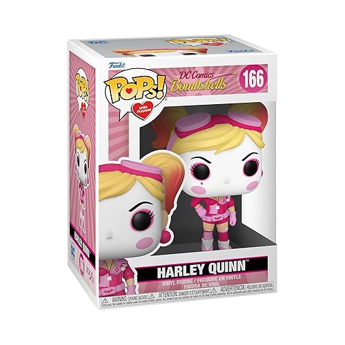 Funko POP! Heroes: Breast Cancer Awareness - Bombshell Harley Quinn - DC Comics - Collectable Vinyl Figure - Gift Idea - Official Merchandise - Toys for Kids & Adults - Comic Books Fans