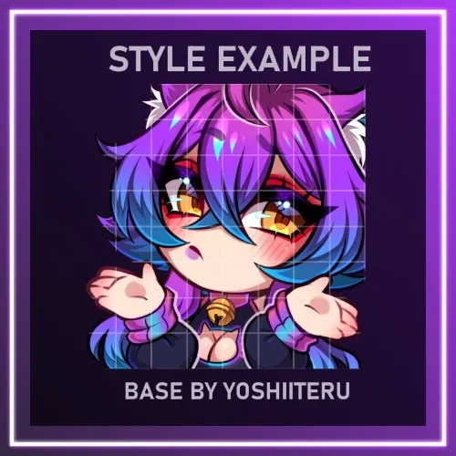 10 New Emotes From StarryNekoArt (Updated Skintone)