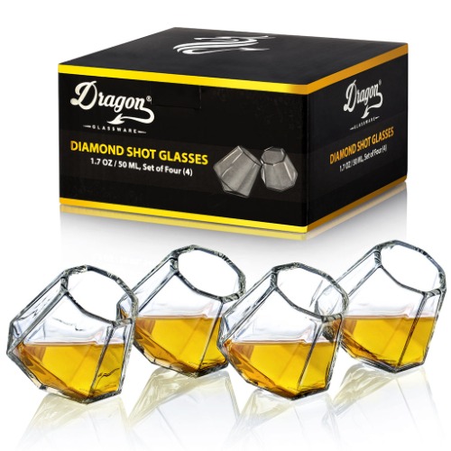 Diamond Shot Glasses | Set of 4