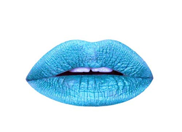 Aromi Bright Blue Metallic Matte Liquid Lipstick | Shimmery Finish, Vegan, Cruelty-free, Long-Lasting, (Snow Queen)
