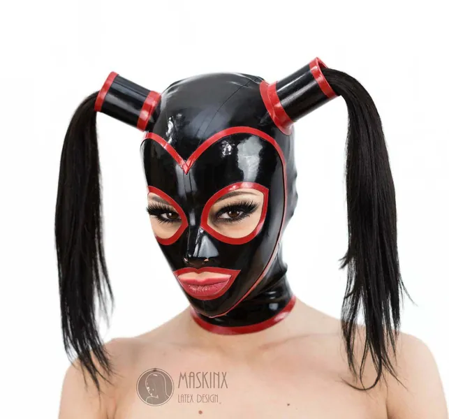 Latex Mask with Braids