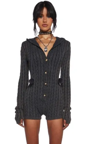 Heart Out Knit Romper