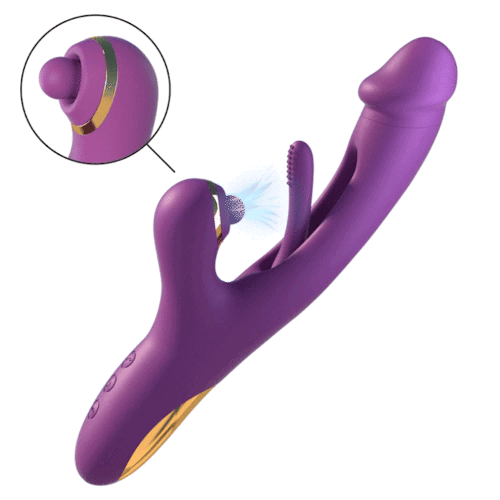 G-Pro2 Vibrator with Flapping, Vibration & Clitoral Tapping | purple