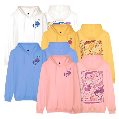 Worms Off the String Hoodie | Pink / XL