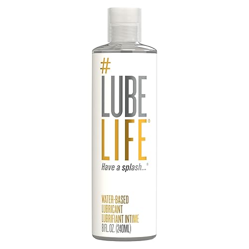 Lube Life Water-Based Personal Lubricant, Lube for Men, Women and Couples, Non-Staining, 240 ml - Unflavored Original Water-Based - 240 ml (Pack of 1)